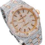 42MM AP Royal Oak Rose Tone Diamond Bezel 33CTW