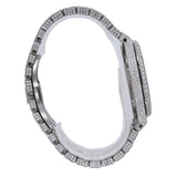 41MM AP Royal Oak Silver Tone Diamond Bezel 24CTW