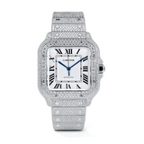 Cartier Santos White Dial 22CTW