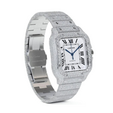 Cartier Santos White Dial 22CTW