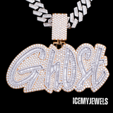Iced Out Ghost Pendant